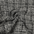 Poly Wool Fancy Tweed Fabric For Coat